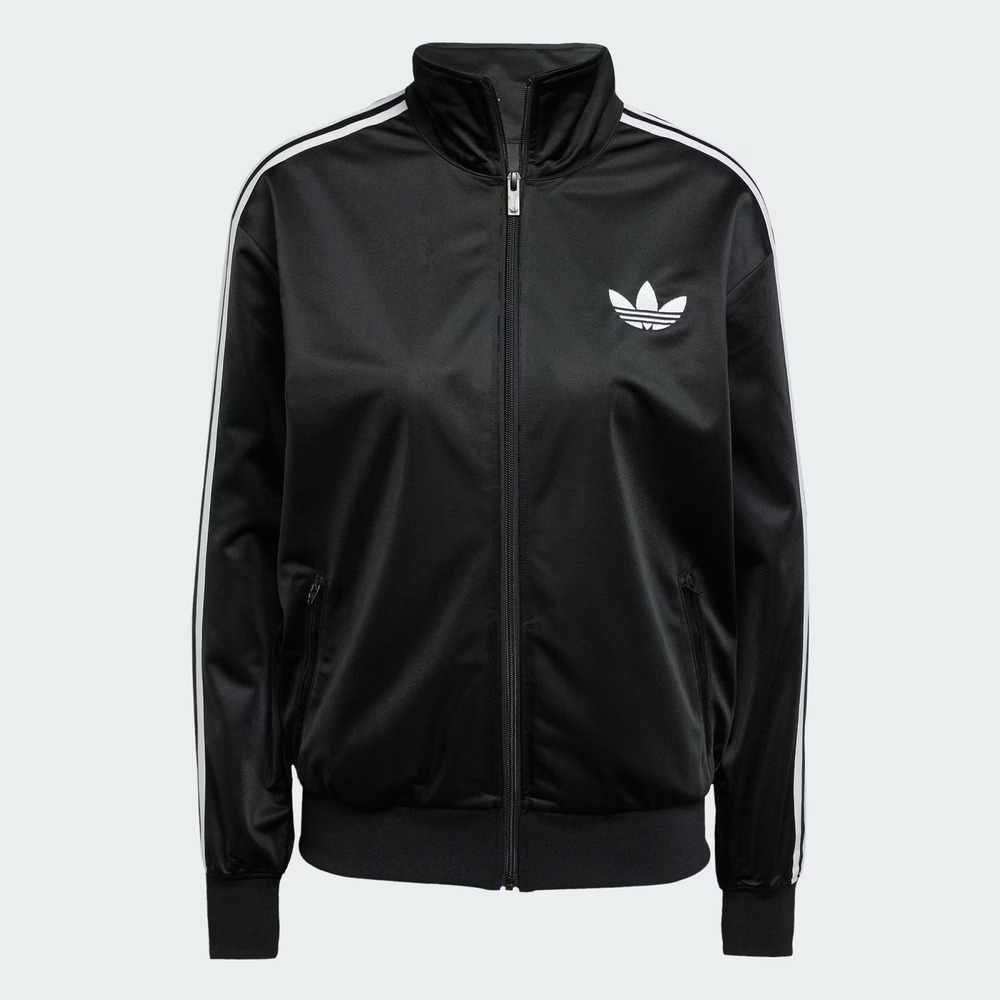 adidas Originals Womens Firebird Classic Track Jacket Size M Loose Black JC8251